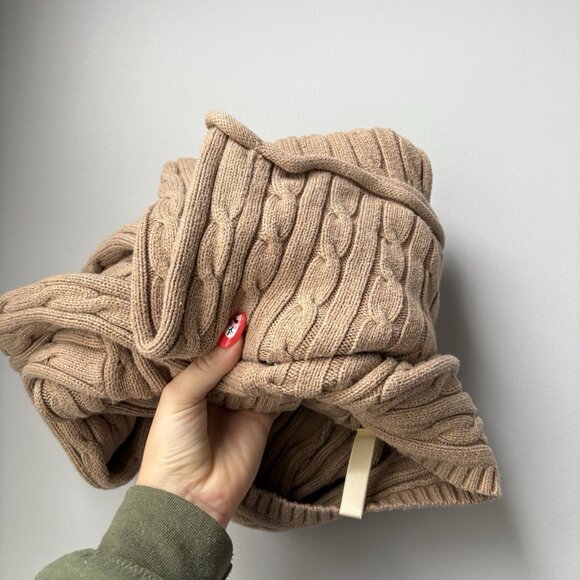 Vintage 90s Y2K Old Navy Brown Sweater Long Sleeve Pockets Womens Size Small - Picture 9 of 9